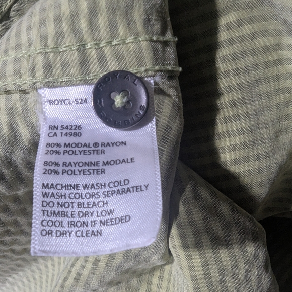 Royal Robbins Button Up Rayon Blend Shirt Mens XXL Relaxed Fit Sage Green Plaid - Picture 14 of 14